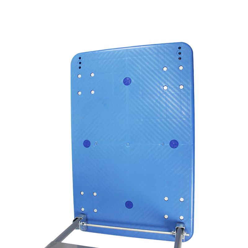 High Quality 4 Rota Plastic Platform Truck Gravis Duty Store Foldable Shelf Trolley