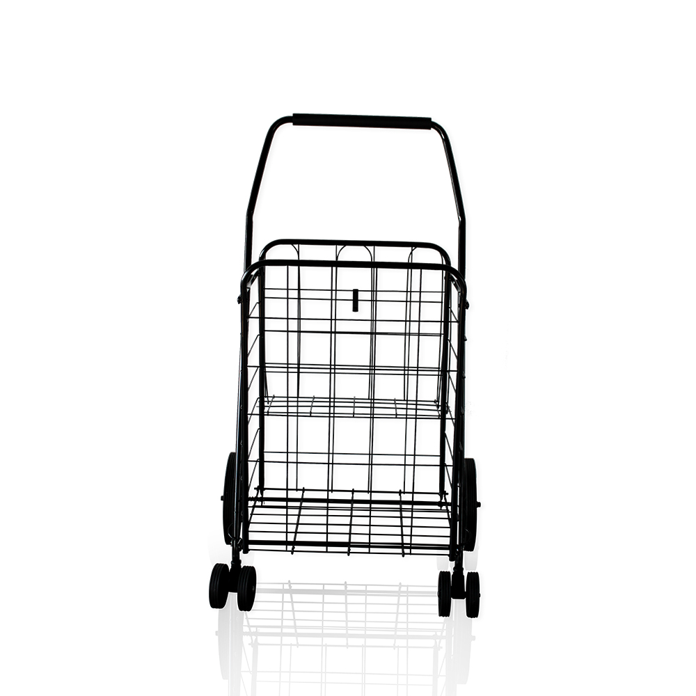 Utilitas 4 rotae ferro valvata Multifunction Repono Shopping Cart